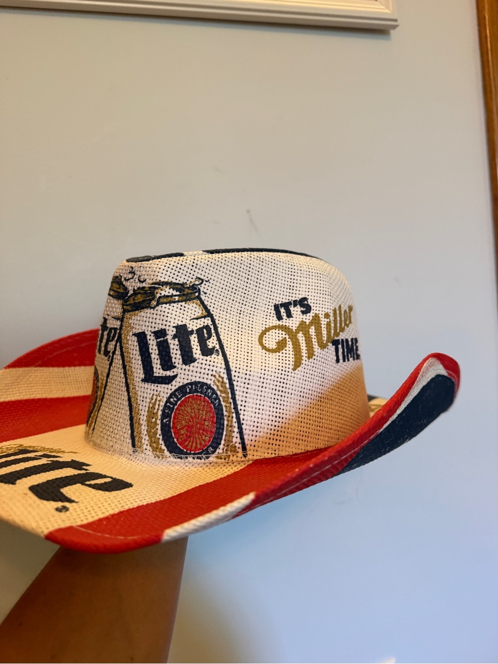 Miller Lite Americana Cowboy Hat - Red, White & Blue